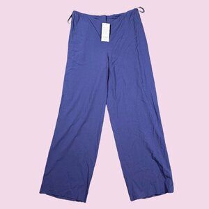 Eileen Fisher NWT Purple Straight Leg Wool Viscose Blend Pants Women's Medium